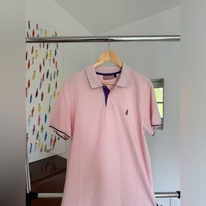 Pink Polo with embroidered logo